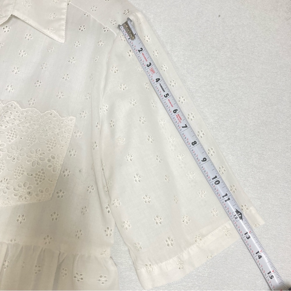 Vintage Bonnie Srauss  Maxi Dress Women's  Embroidered Size 10 White - Picture 9 of 16